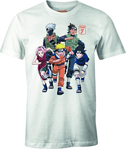 Naruto - Equipe 7 - T-Shirt Blanc Pour Hommes - XL - flash vidéo