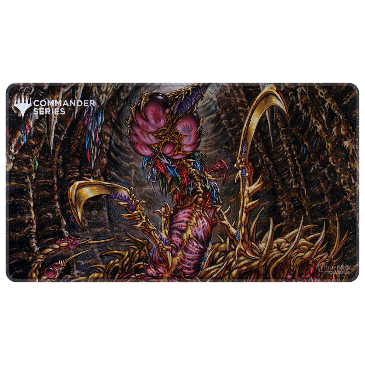 Ultra Pro - Magic: The Gathering - Commander Series - Fan Vote 1 - Tapis de jeu Holofoil Reine des slivoïdes - flash vidéo