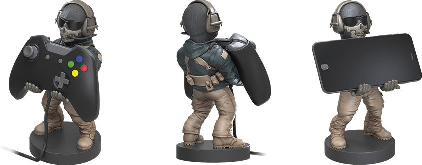 Cable Guys - Call of Duty - Lt. Simon “Ghost” Riley Support Chargeur pour Téléphone et Manette - flash vidéo