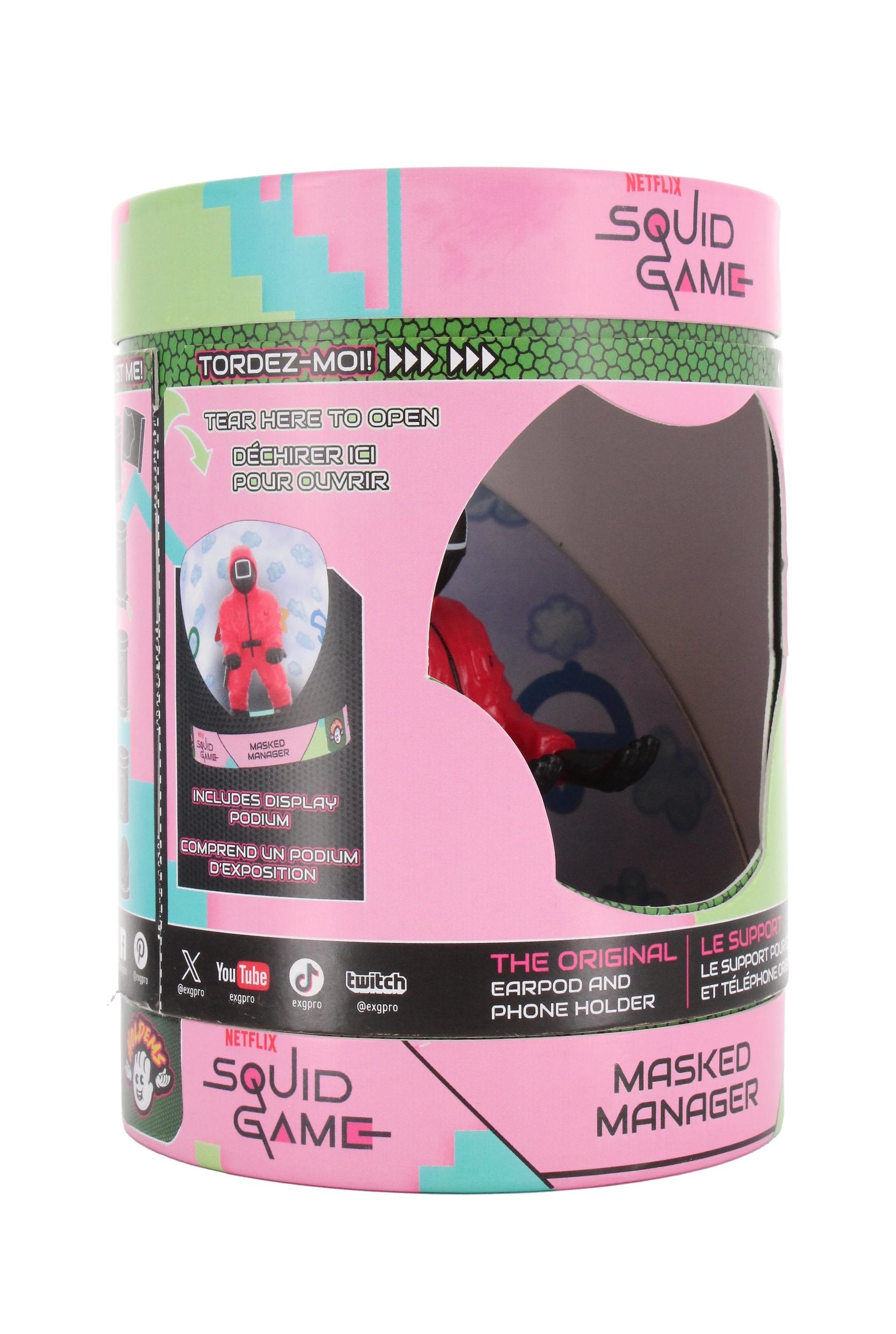 Cable Guys Holdems - Squid Game - Support pour écouteurs et téléphone Garde Carré - flash vidéo