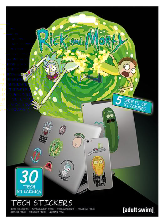 Rick et Morty - Pack d'Autocollant Aventures - flash vidéo