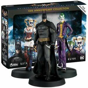 Batman Arkham Asylum Hero Collection - Pack 3 figurines 1/16 10ème Anniversaire Box 13 cm - flash vidéo
