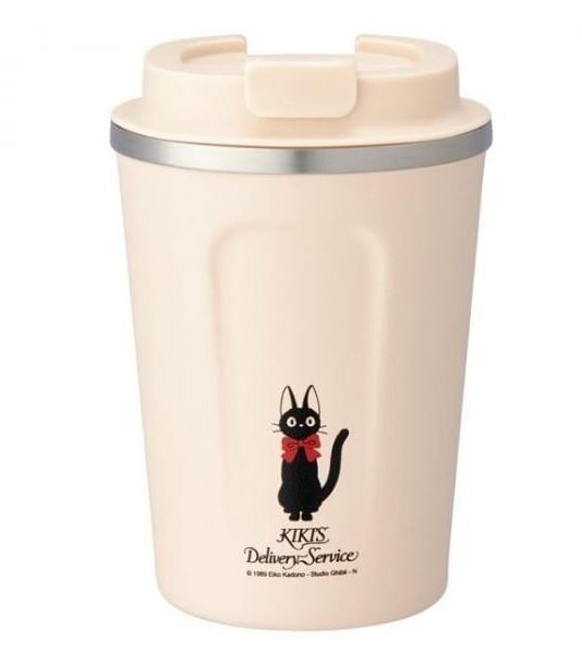 Ghibli - Kiki la petite sorcière - Mug Isotherme Jiji Rose Mat 350ml - flash vidéo