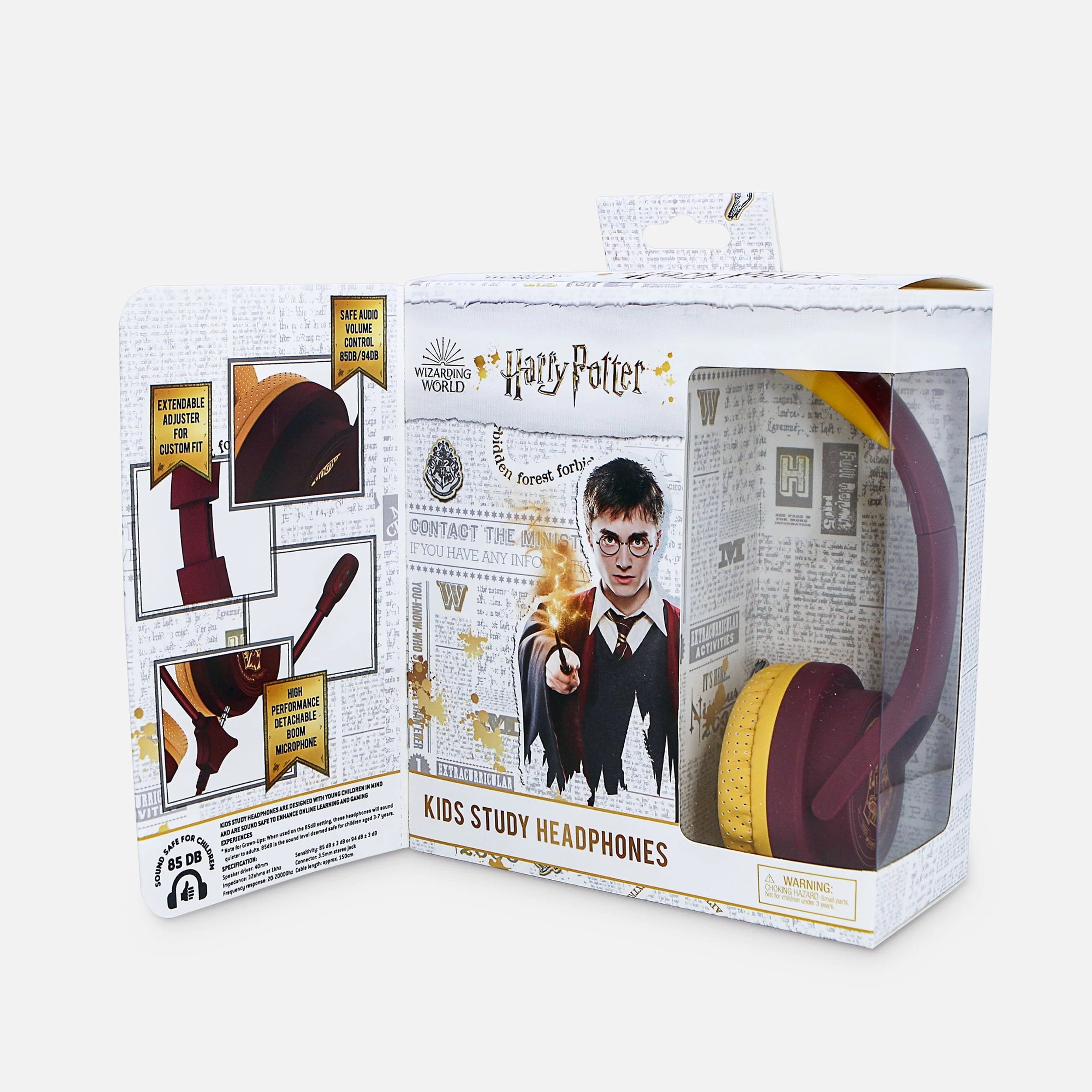 Harry Potter - Casque interactif Blason de Poudlard pour enfants avec microphone - flash vidéo