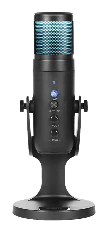 EgoGear - Microphone de streaming haut de gamme RGB SLI50 - flash vidéo