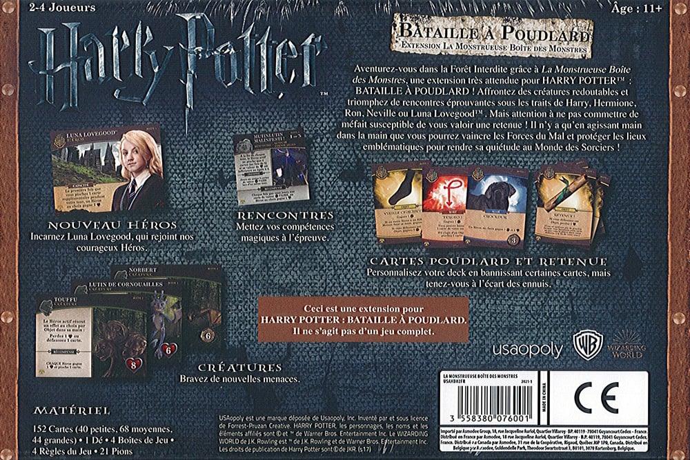 Harry Potter - Extension Monstrueuse Boite de Monstres - Jeu de Plateau - flash vidéo