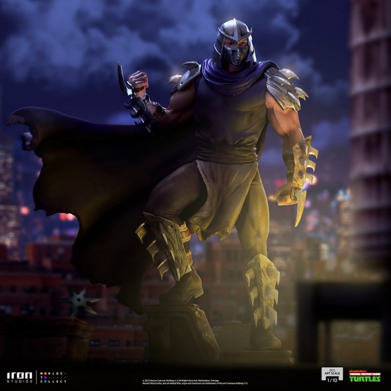 Iron Studios - BDS Arts Scale 1/10 - Teenage Mutant Ninja Turtles - Shredder Statue 28cm - flash vidéo