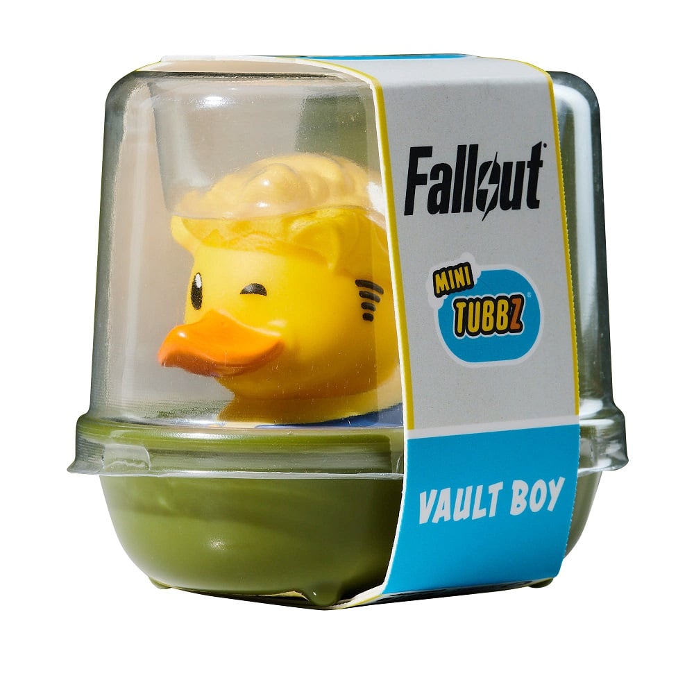 Numskull - Mini TUBBZ Canard de bain - Fallout - Vault Boy (Édition baignoire) - 8cm - flash vidéo