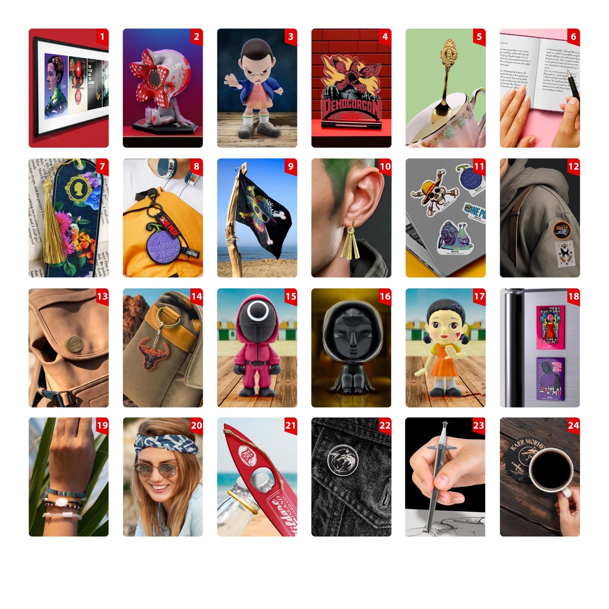 YuMe Toys - Calendrier de l'Avent 24 jours Netflix - flash vidéo