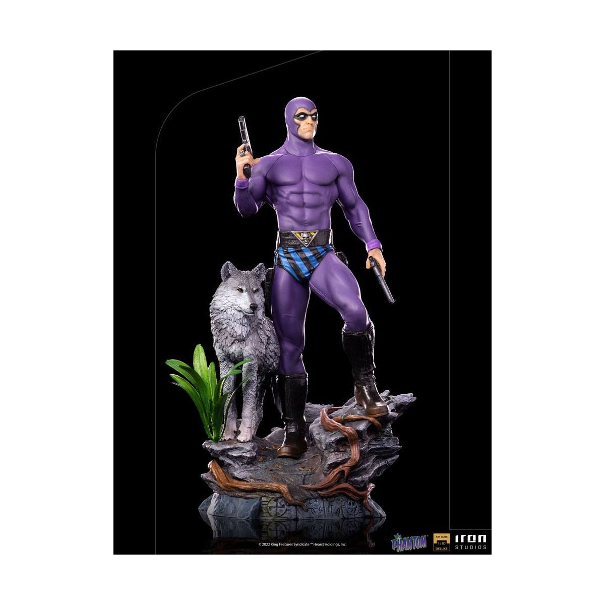 Iron Studios - Deluxe Arts Scale 1/10 - Defenders of the Earth - The Phantom Statue 25cm - flash vidéo