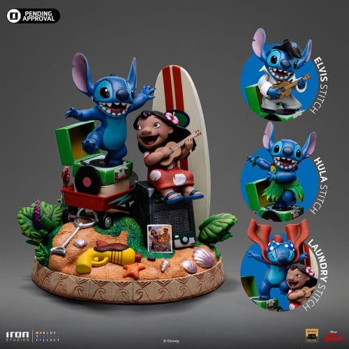Iron Studios - Deluxe Art Scale 1/10 - Disney Classics - Lilo et Stitch Statue 20cm - flash vidéo