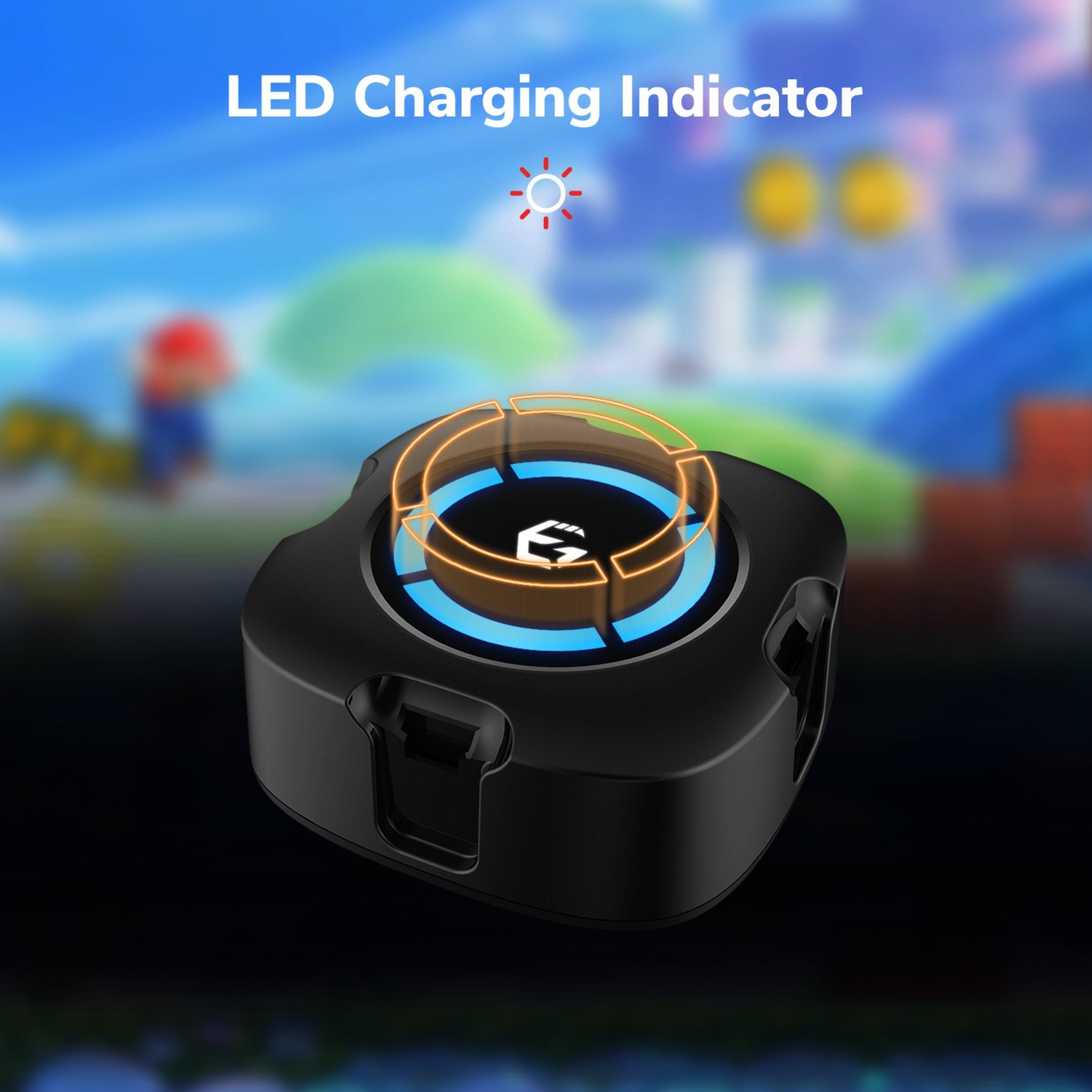 EgoGear - Socle de charge premium SCH25 noir pour manettes Joy-Con de la Switch et Switch OLED - flash vidéo