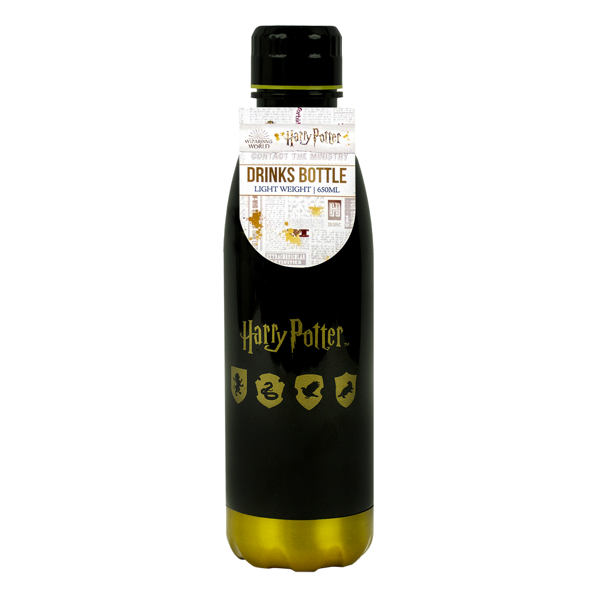 Harry Potter - Bouteille d'eau en tritan Blason de Poudlard - flash vidéo