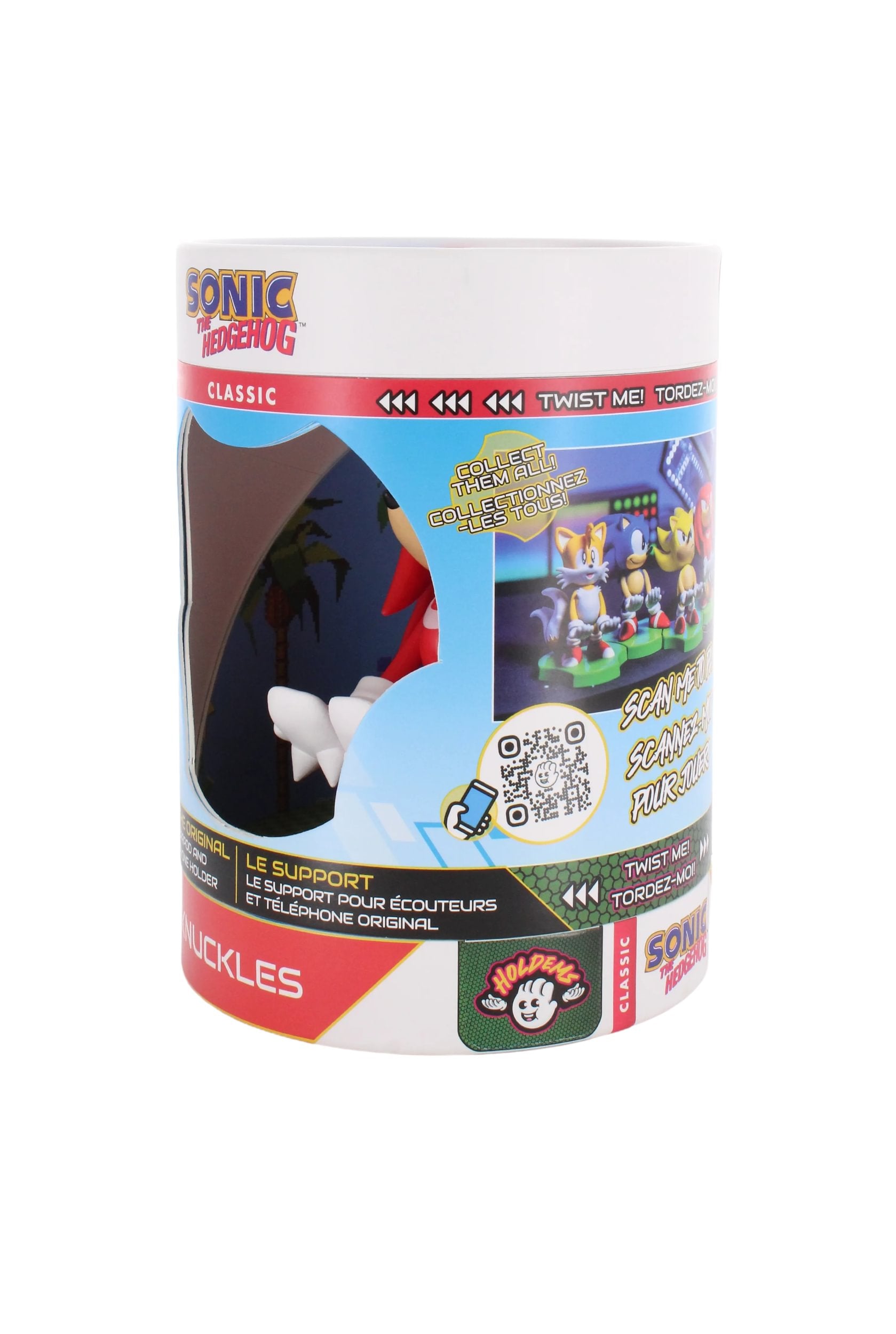 Cable Guys Holdems - SEGA - Sonic the Hedgehog - Support pour écouteurs et téléphone Knuckles - flash vidéo