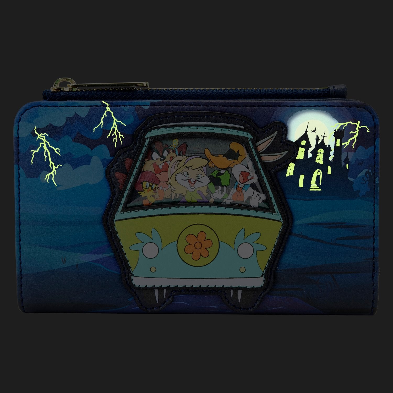 Loungefly: Warner Bros - 100Th Anniversary Looney Tunes Scooby Mash Up Flap Wallet - flash vidéo