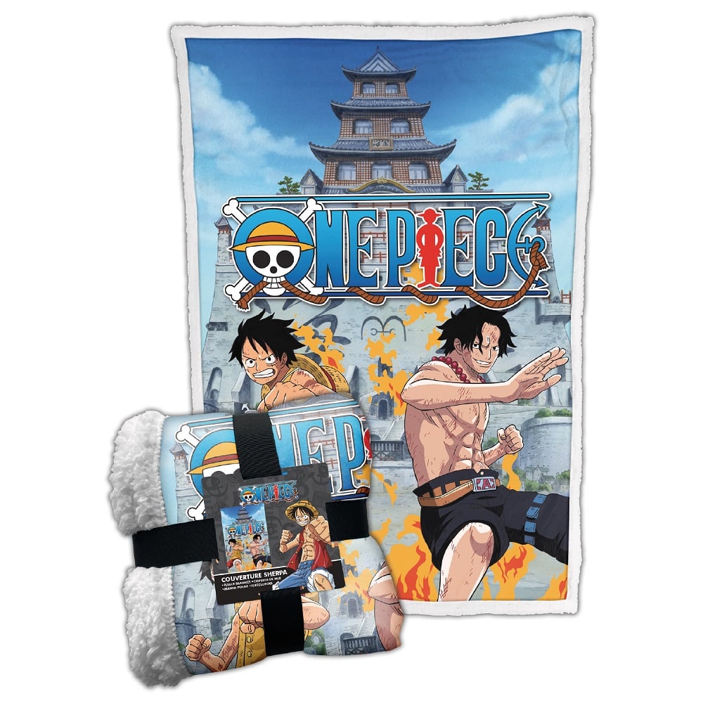 One Piece - Plaid Sherpa Marine Ford (100x150cm) - flash vidéo