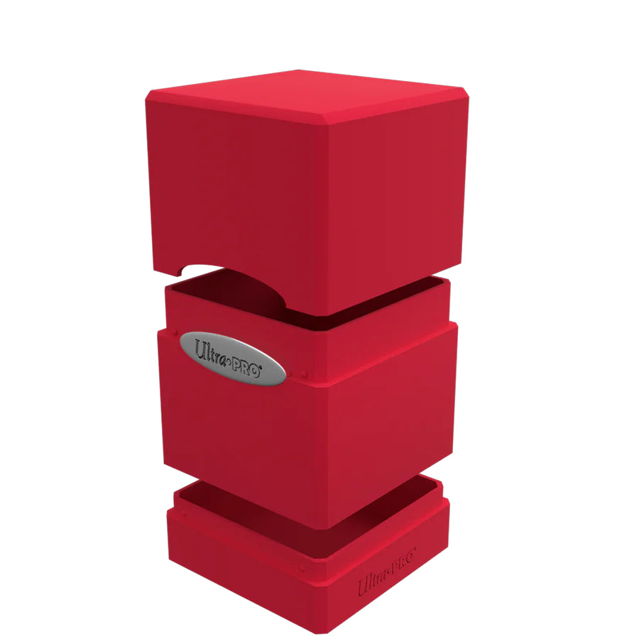 Ultra Pro - Deck Box Tour en Satin - Rouge Pomme - flash vidéo