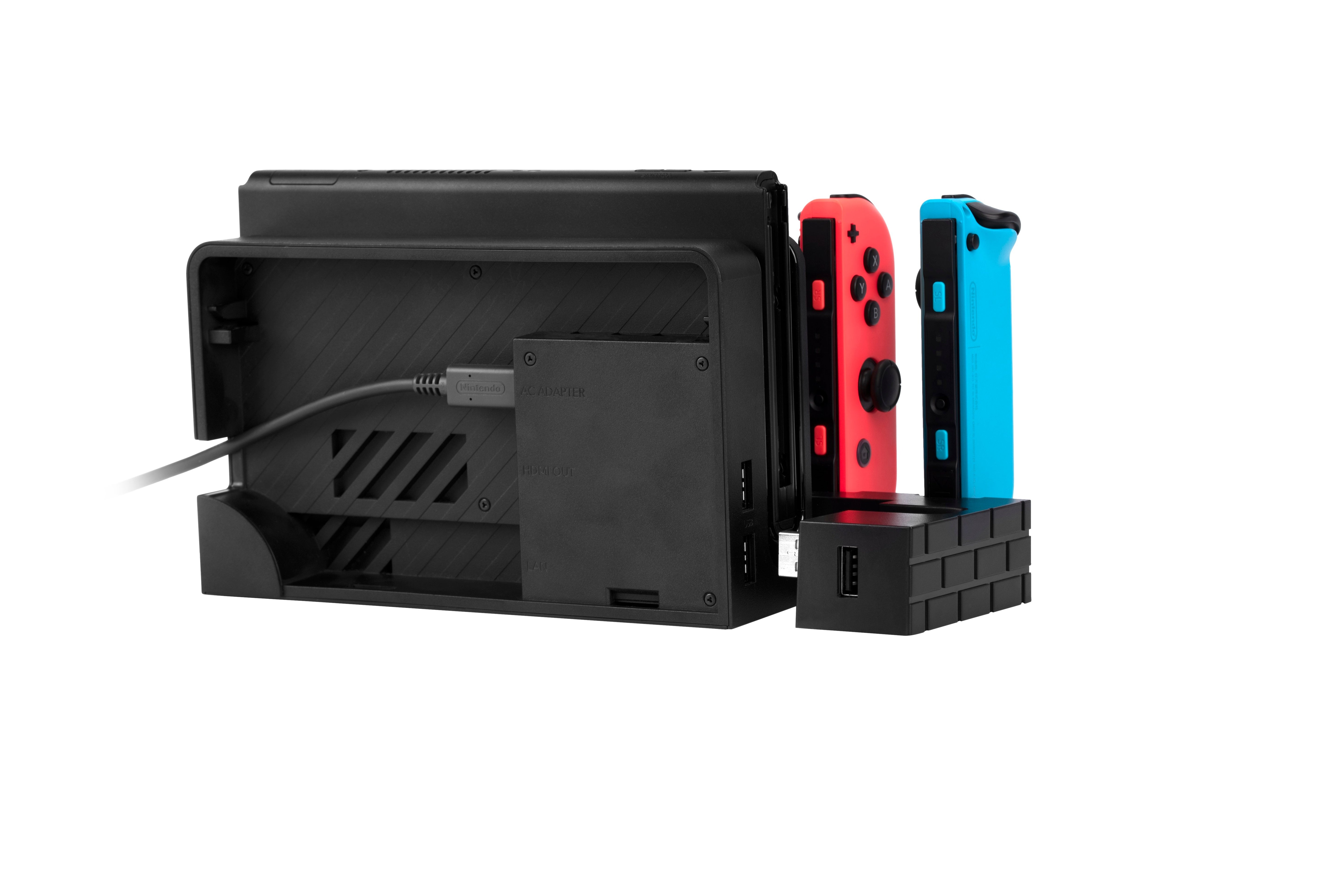EgoGear - Station de charge et de stockage SCH30 noire pour Nintendo Switch & Switch OLED - flash vidéo