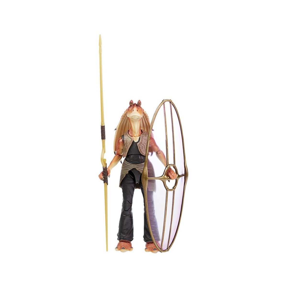 Star Wars The Black Series - La Menace Fantôme Figurine d'action Deluxe de Jar Jar Binks 15cm - flash vidéo
