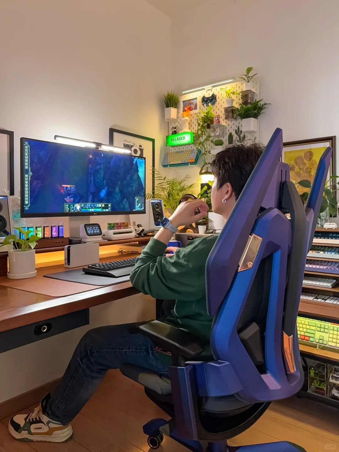 Chaise de bureau ergonomique TGIF T0 Pro Bleue - flash vidéo