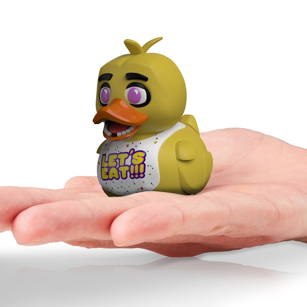 Numskull - Mini TUBBZ Canard de bain - Five Nights at Freddy's - Chica (Édition baignoire) - 8cm - flash vidéo
