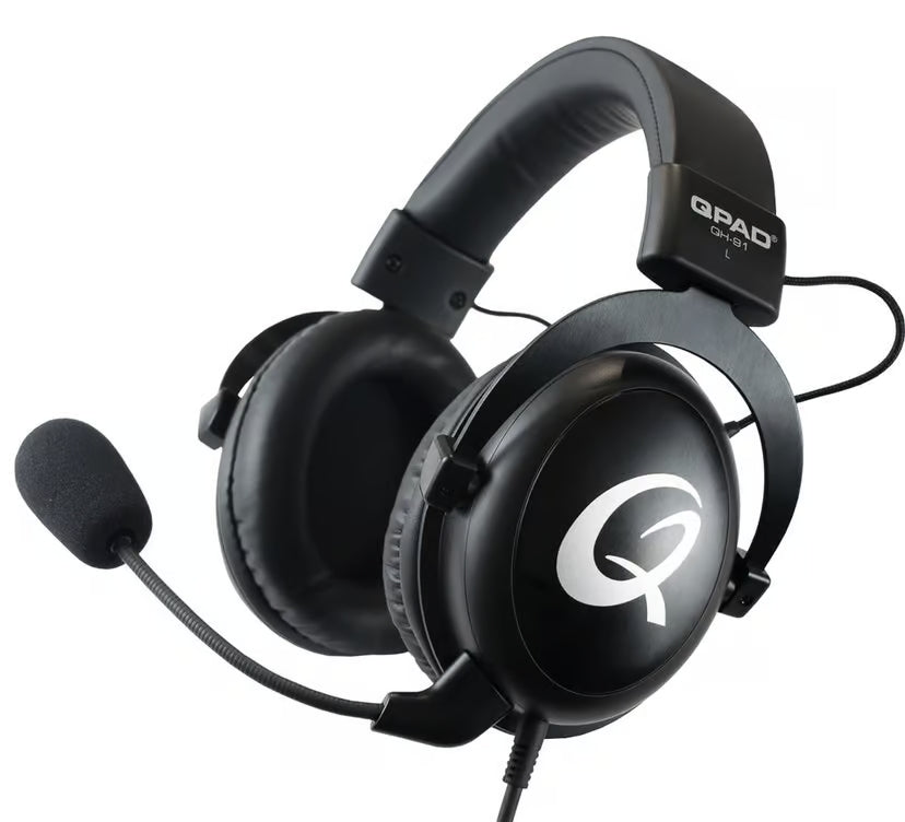 QPAD - QH-91 High End Stereo Gaming Headset, Closed Ear, Noise Cancelling detachable Microphone - flash vidéo