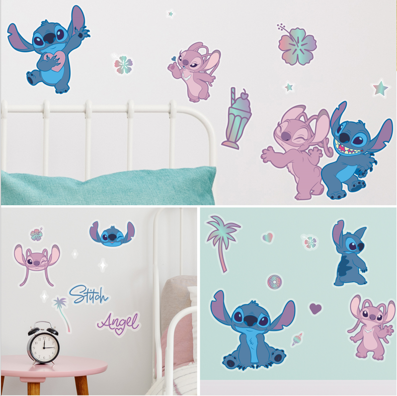 Disney - Lilo et Stitch - Stickers Muraux Stitch et Angel - flash vidéo