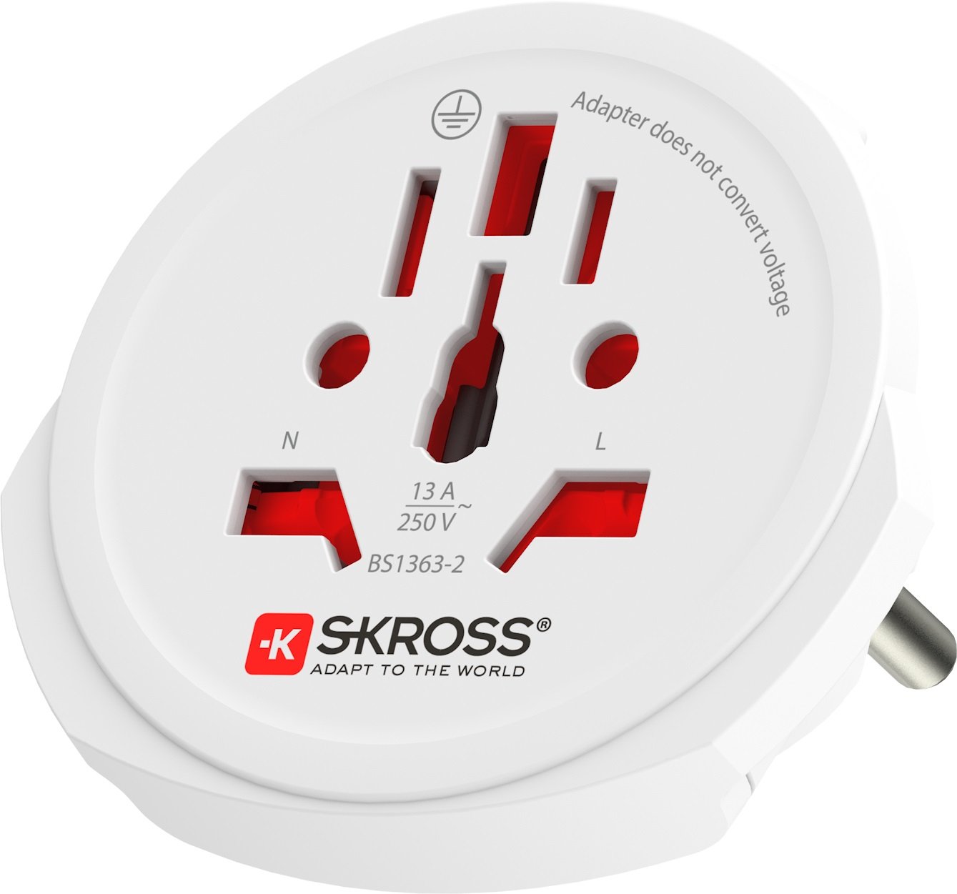 SKROSS - World Travel Adapter with Ground Plugs 7.0 AMP, with Schuko Topko Top - flash vidéo