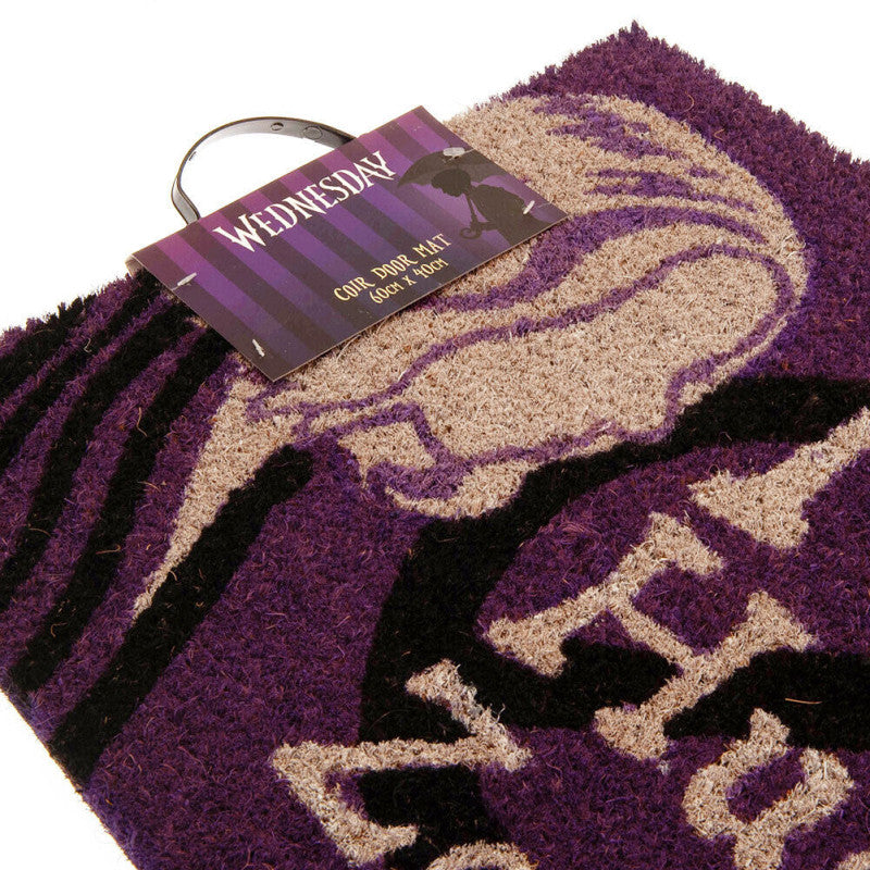 Netflix - Mercredi - Tapis de porte "No Hug Zone" 60x40cm - flash vidéo