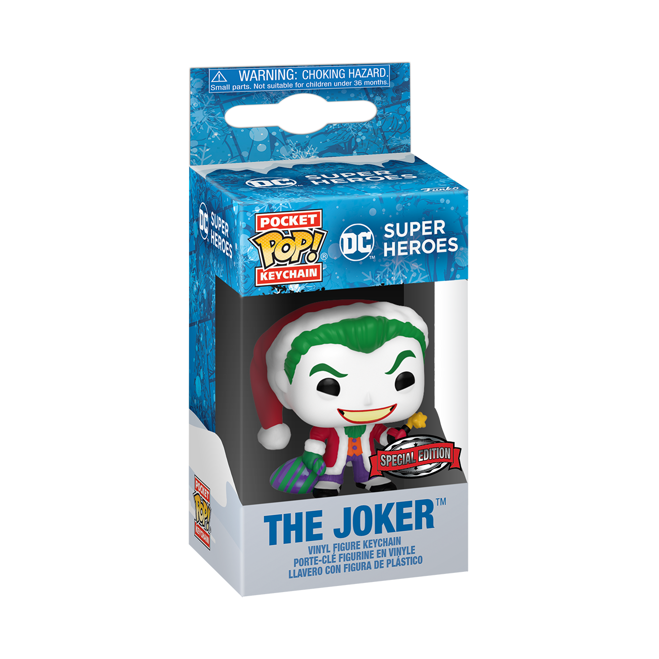 Funko Pocket Pop! Keychain: DC Holiday - The Joker - flash vidéo