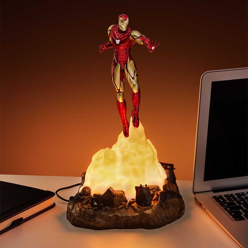Marvel - Lampe Diorama Iron Man - flash vidéo