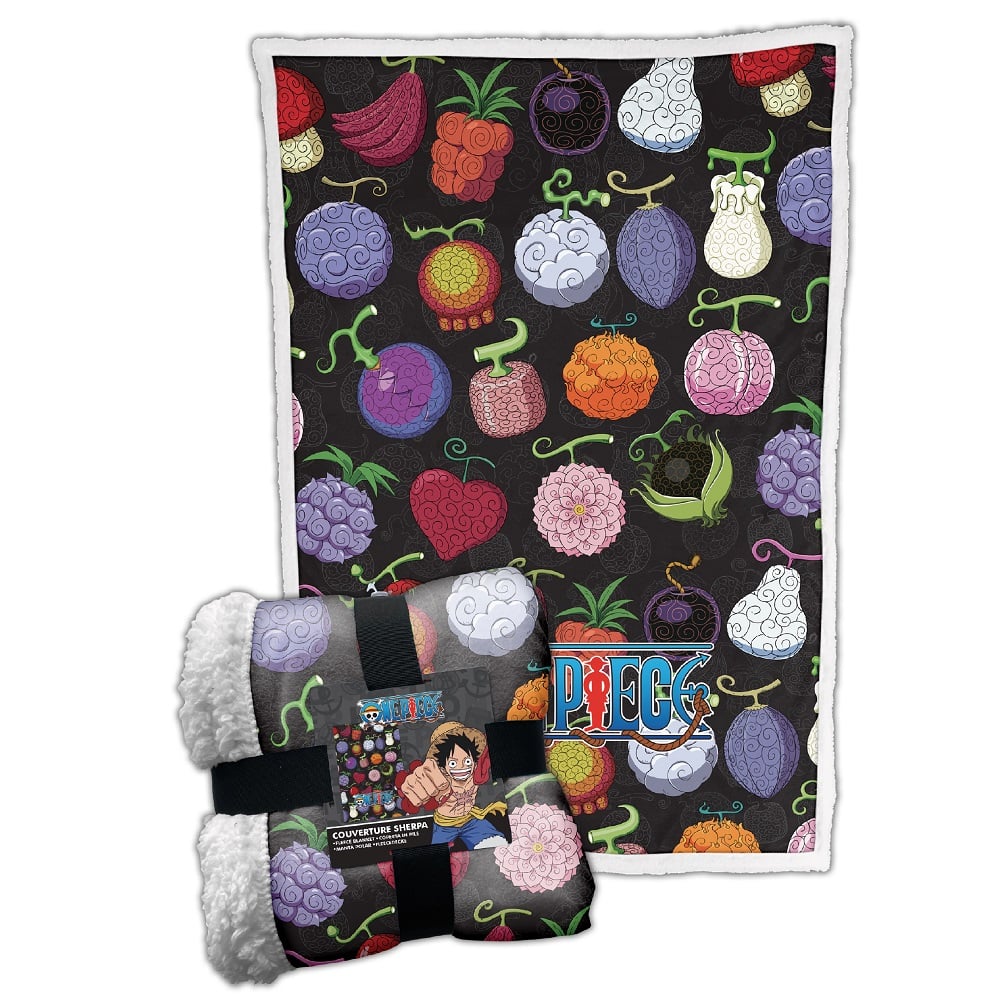 One Piece - Plaid Sherpa Fruits du Démon (100x150cm) - flash vidéo
