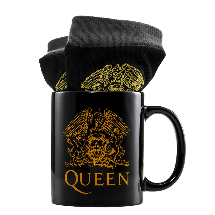 Queen - Coffret cadeau avec tasse 315ml et paire de chaussette EU 41-45 "Queen" - flash vidéo