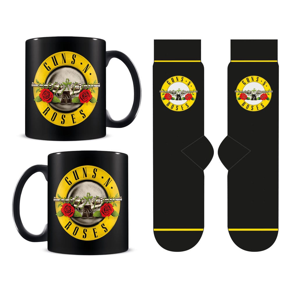 Guns N’ Roses - Coffret cadeau avec tasse 315ml et paire de chaussette EU 41-45 "Guns N Roses" - flash vidéo