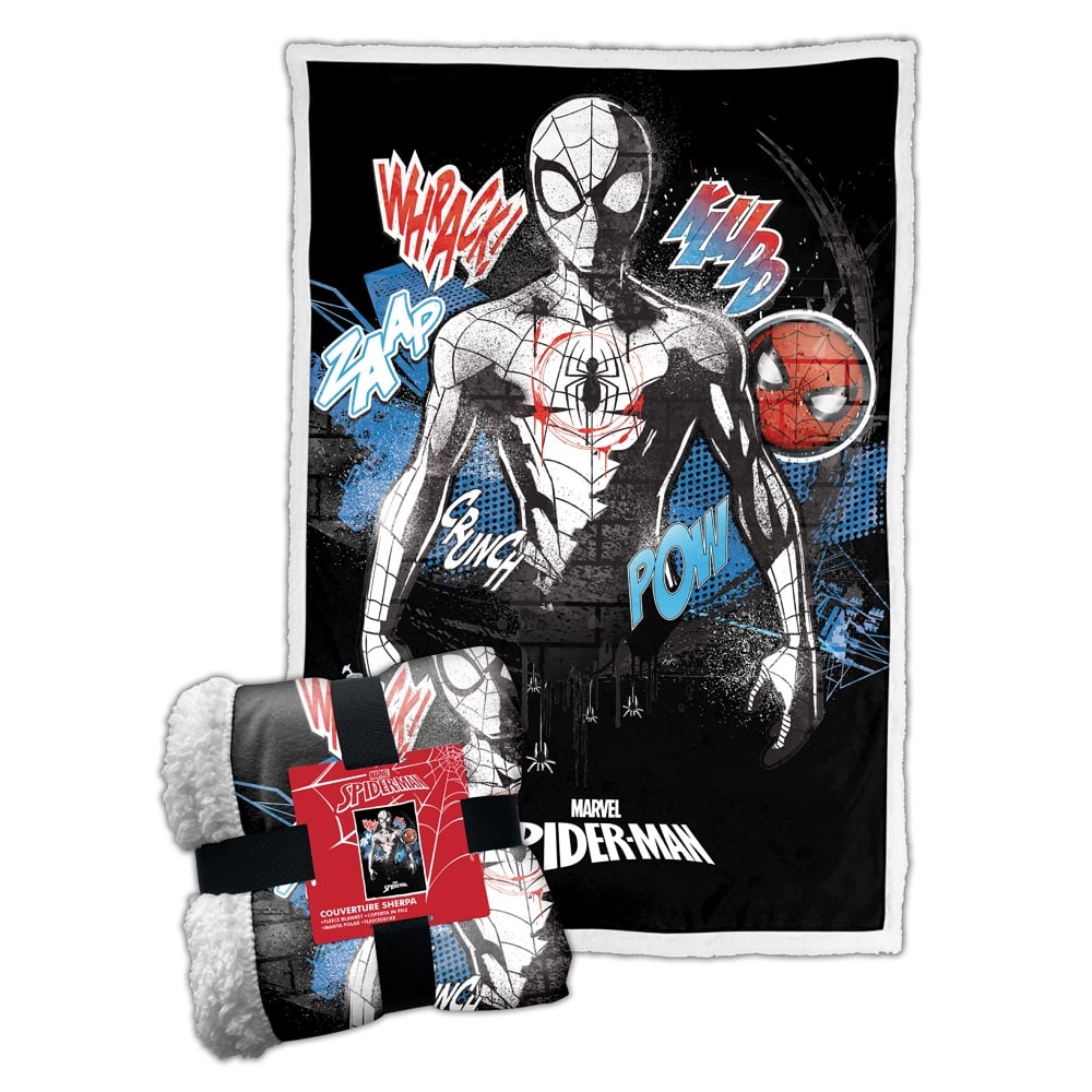 Marvel - Plaid Sherpa Spider-Man (100x150cm) - flash vidéo