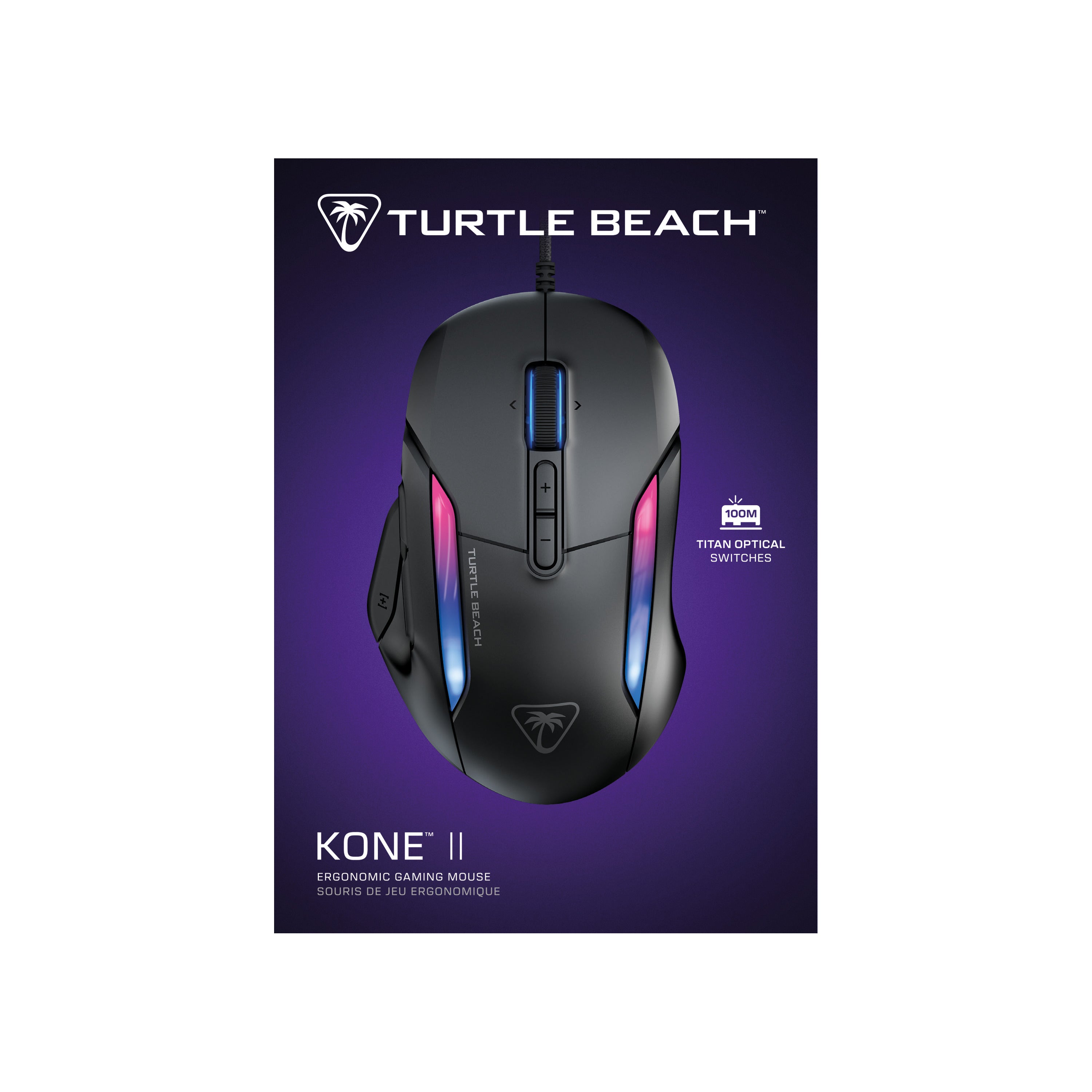 Turtle Beach - Souris de jeu ergonomique Kone II Noire - flash vidéo