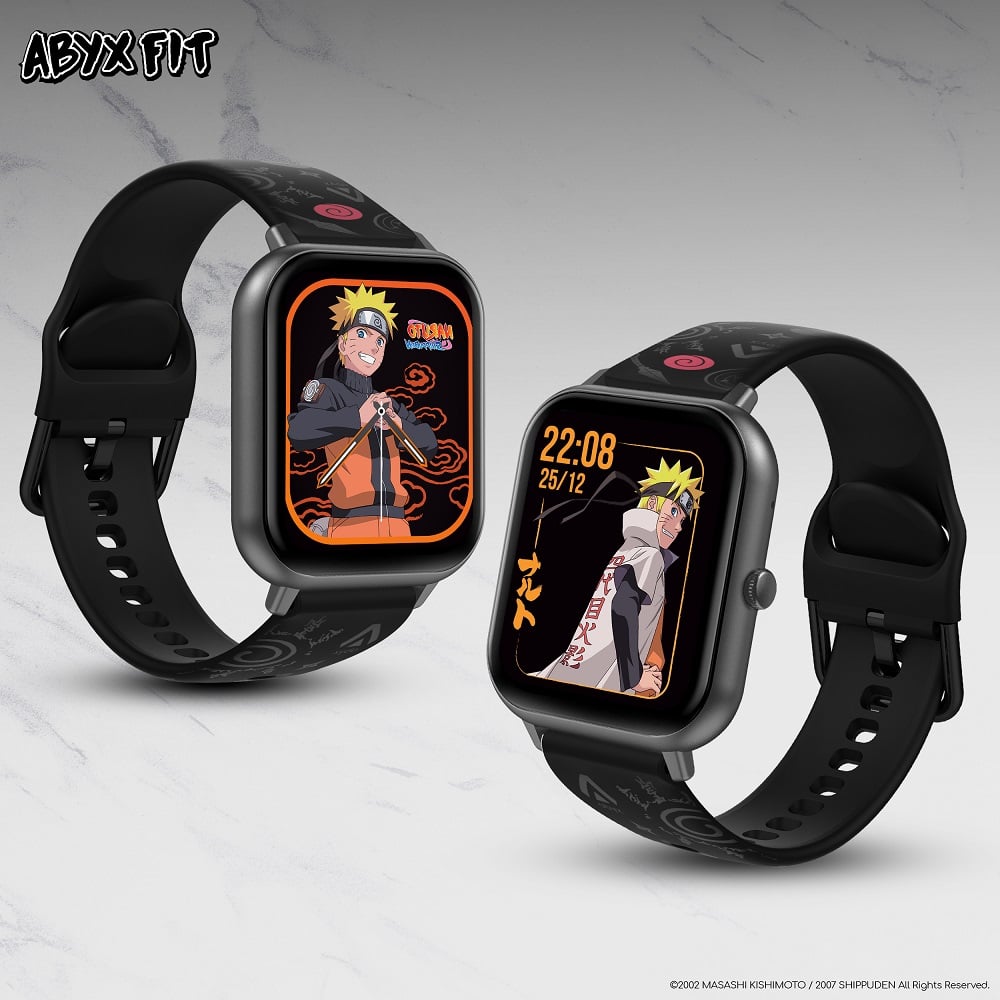 Abyx Fit - Bracelet universel Naruto Shippuden - Uzumaki 20mm pour montre connectée - flash vidéo