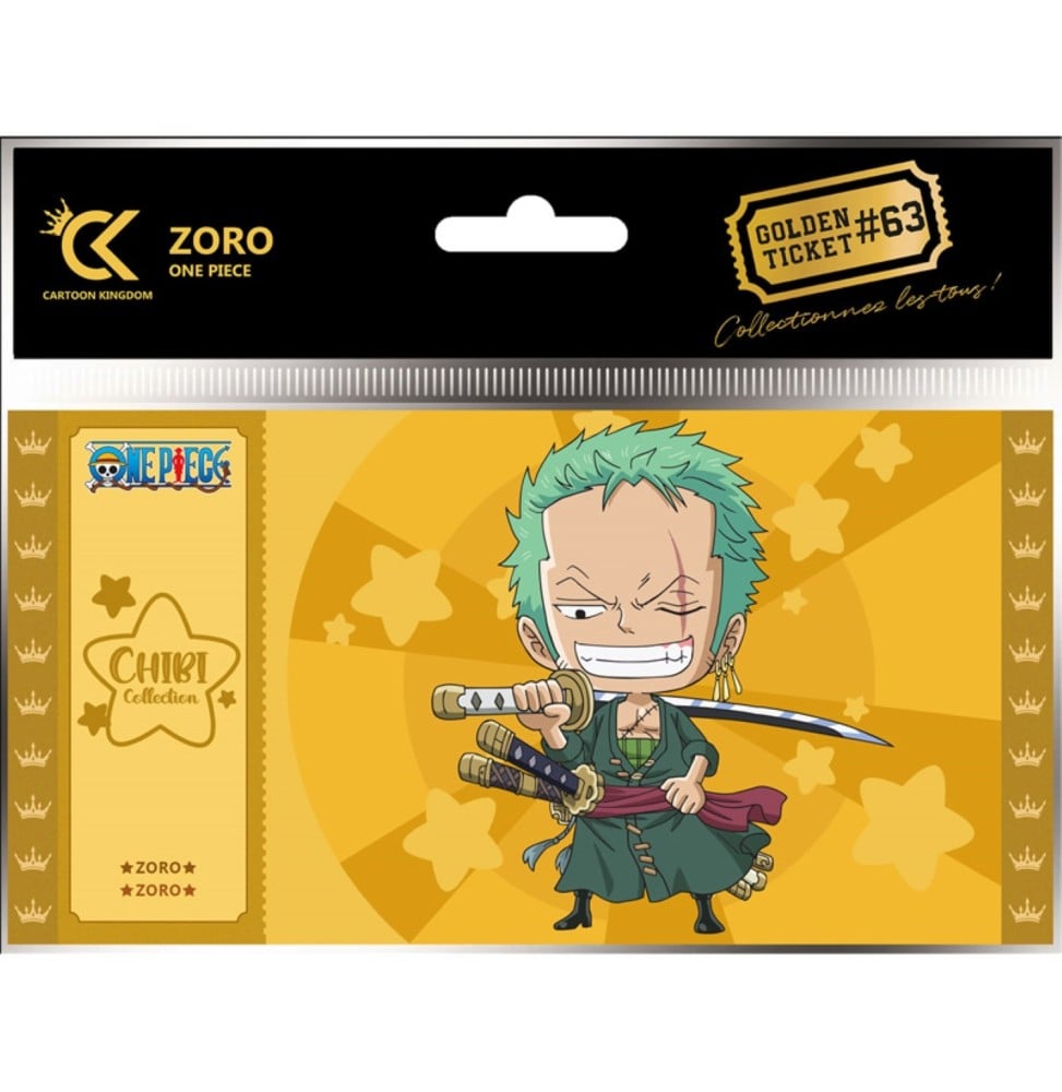 Cartoon Kingdom - One Piece - Chibi Zoro Golden Ticket #63 - flash vidéo
