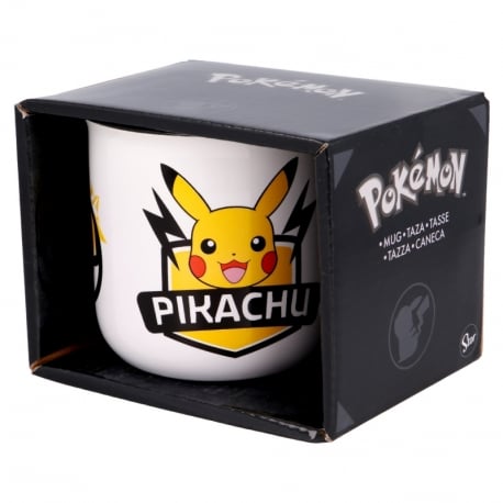 Stor Young Adult - Pokémon - Mug Breakfast Céramique en Boîte Cadeau - Pikachu - 400 ML - flash vidéo