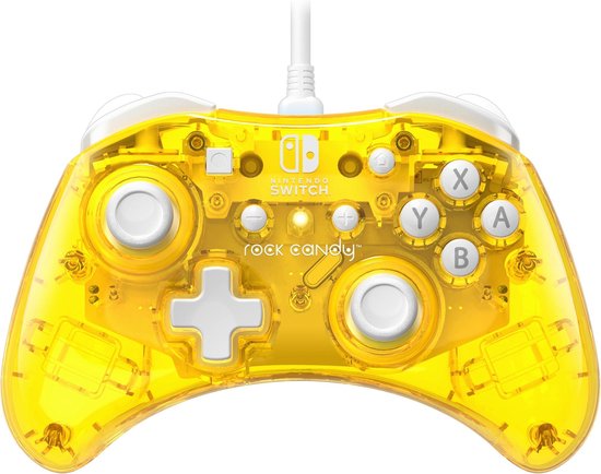 PDP - Manette filaire Rock Candy Jaune pour Nintendo Switch et Switch OLED - flash vidéo