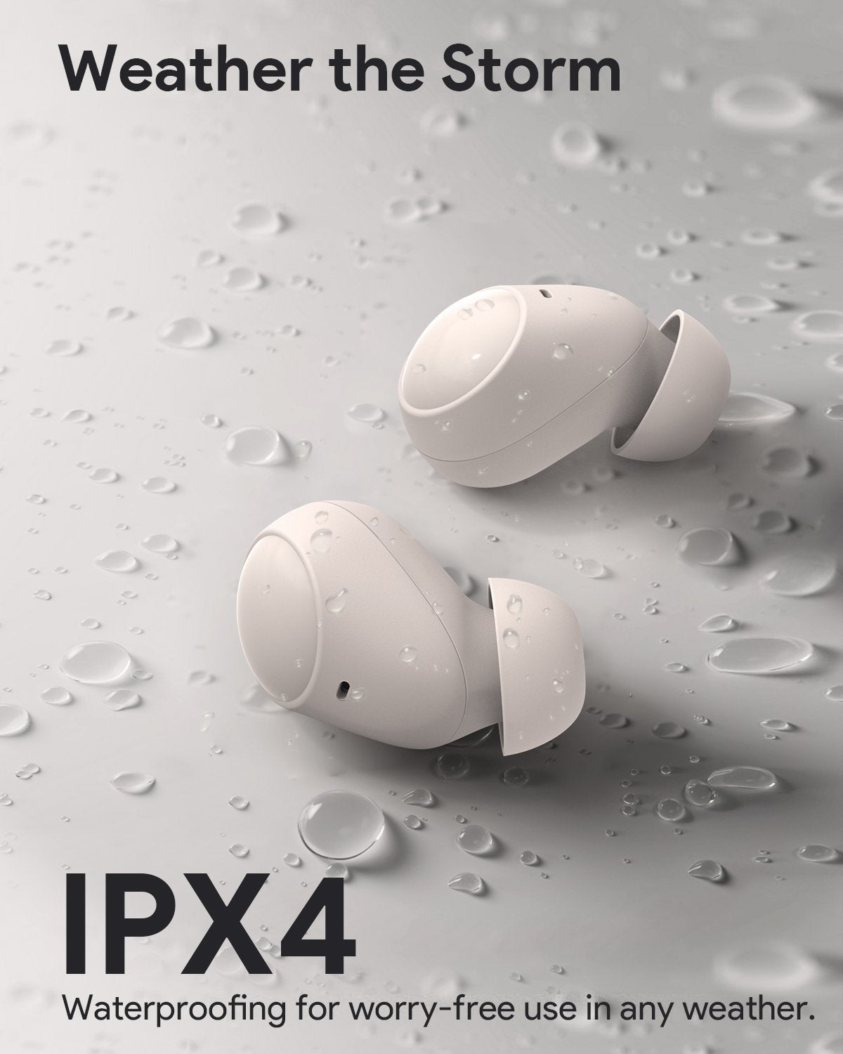 Aukey - Écouteurs sans fil connectés ultra-compacts Blanc EP-M3A - flash vidéo