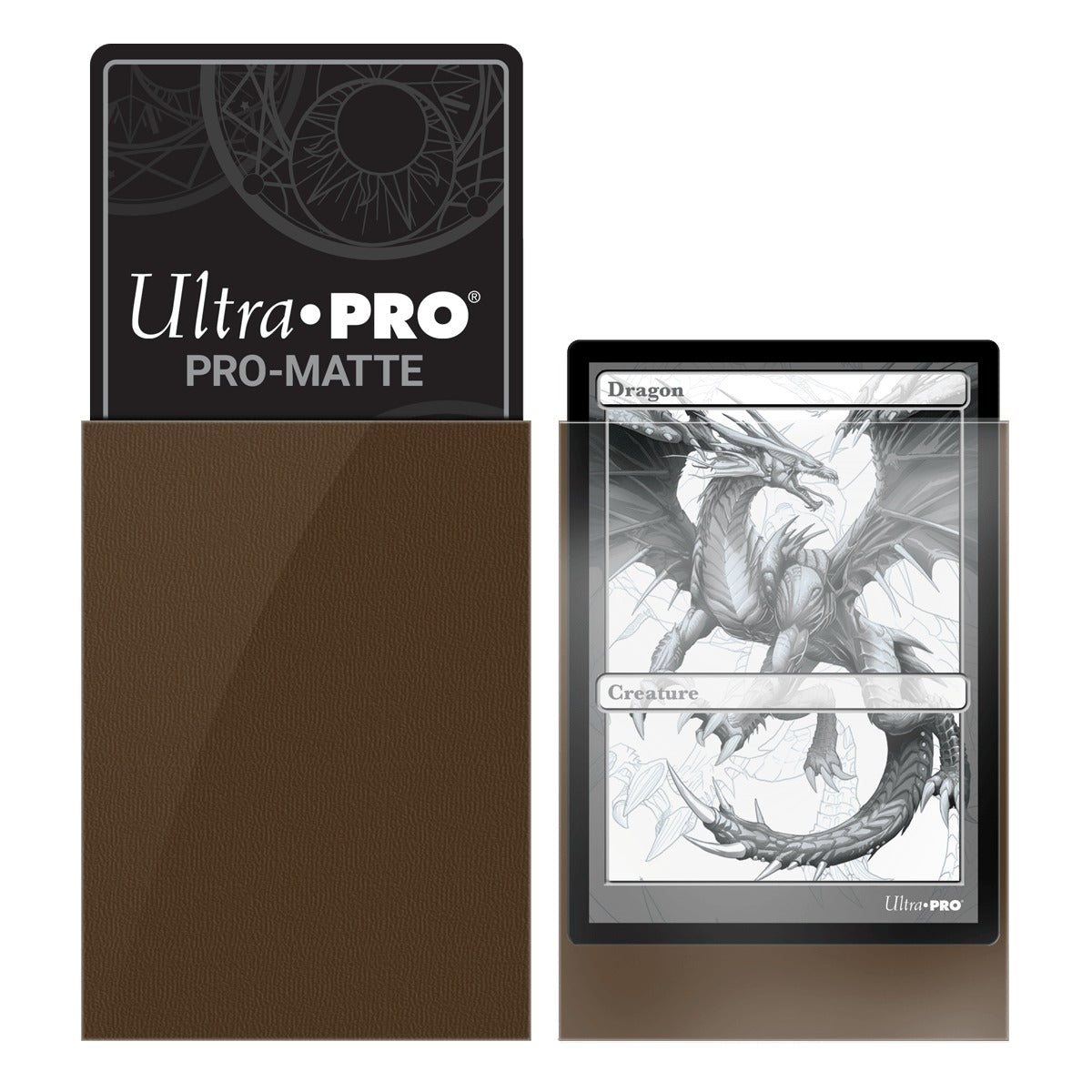 Ultra Pro - PRO-Matte Sachet de 50 protèges cartes standard Marron (66 x 91 mm) - flash vidéo