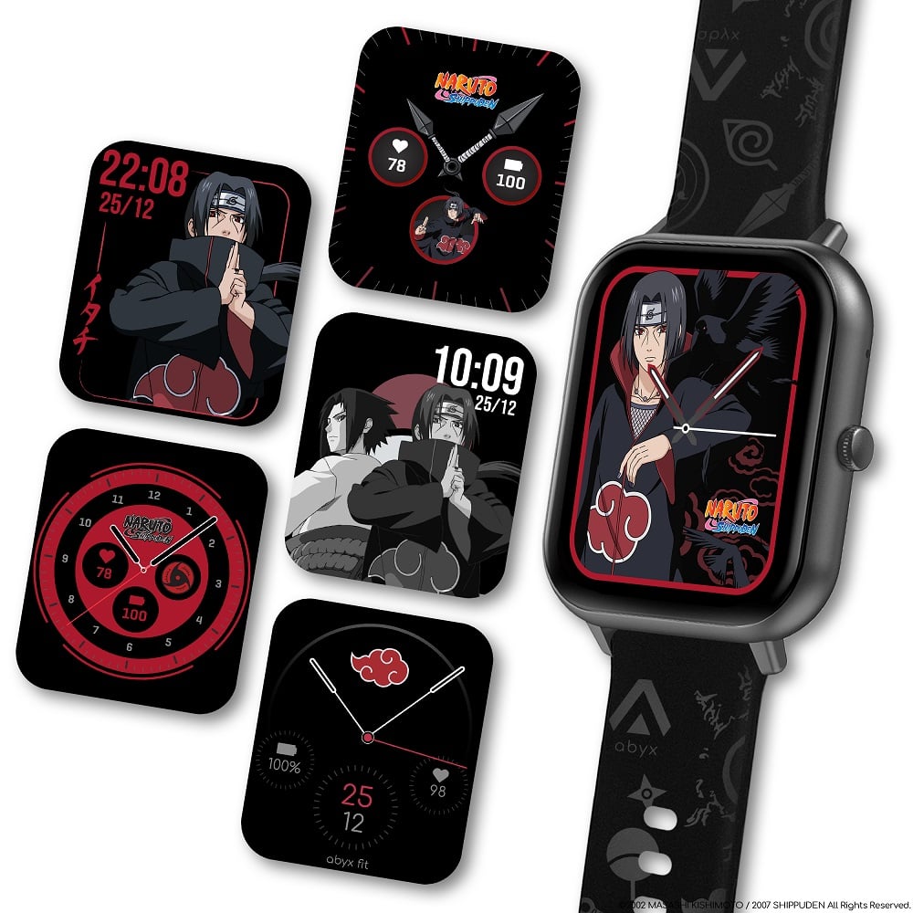 Abyx Fit - Touch 3 - Montre connectée Naruto Shippuden - Itachi Uchiwa - flash vidéo