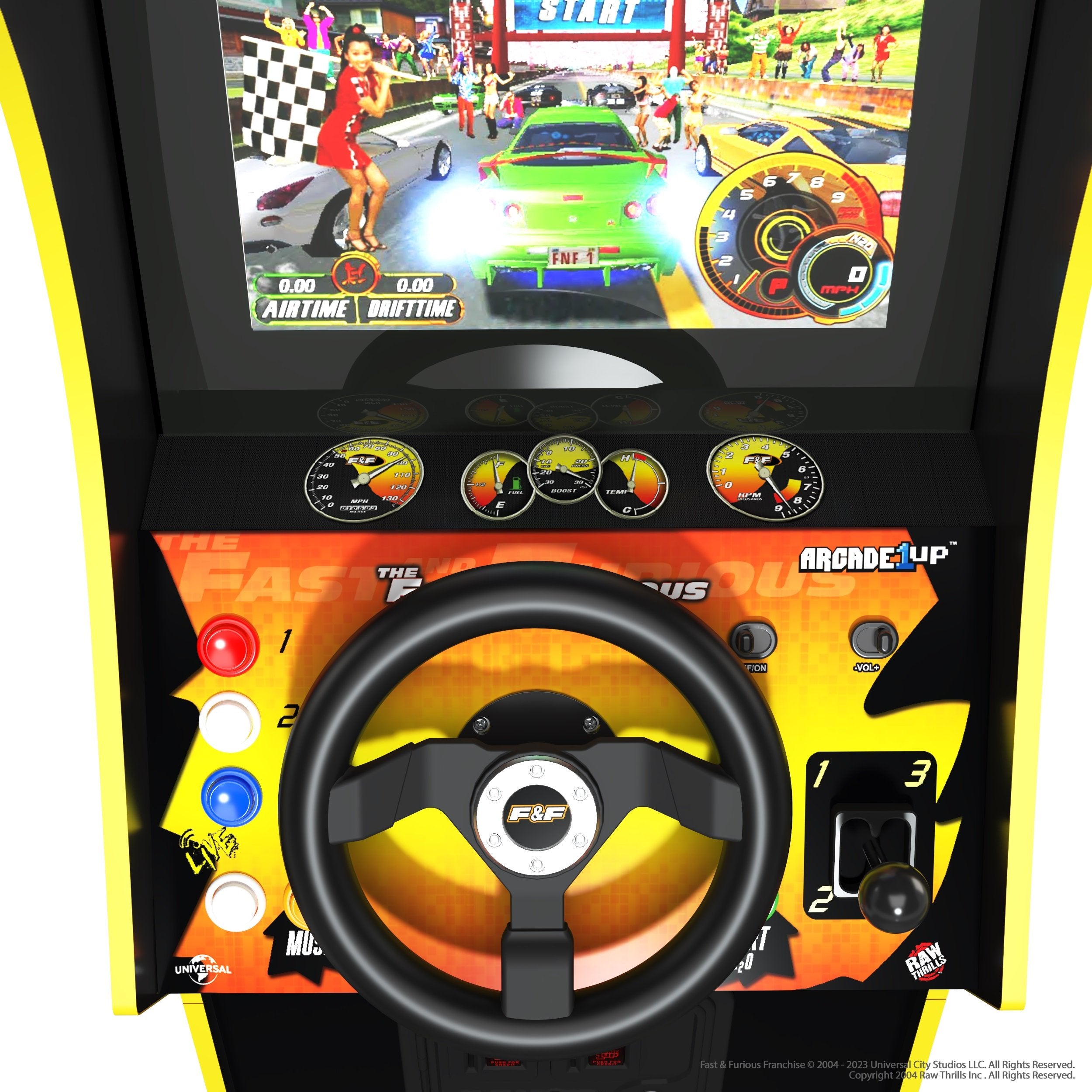 Arcade1Up - The Fast & The Furious Deluxe Arcade Machine - flash vidéo