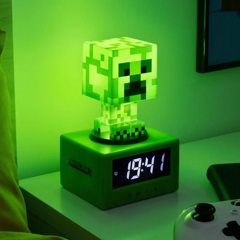 Mojang Studios - Minecraft - Réveil et Lampe Creeper - flash vidéo