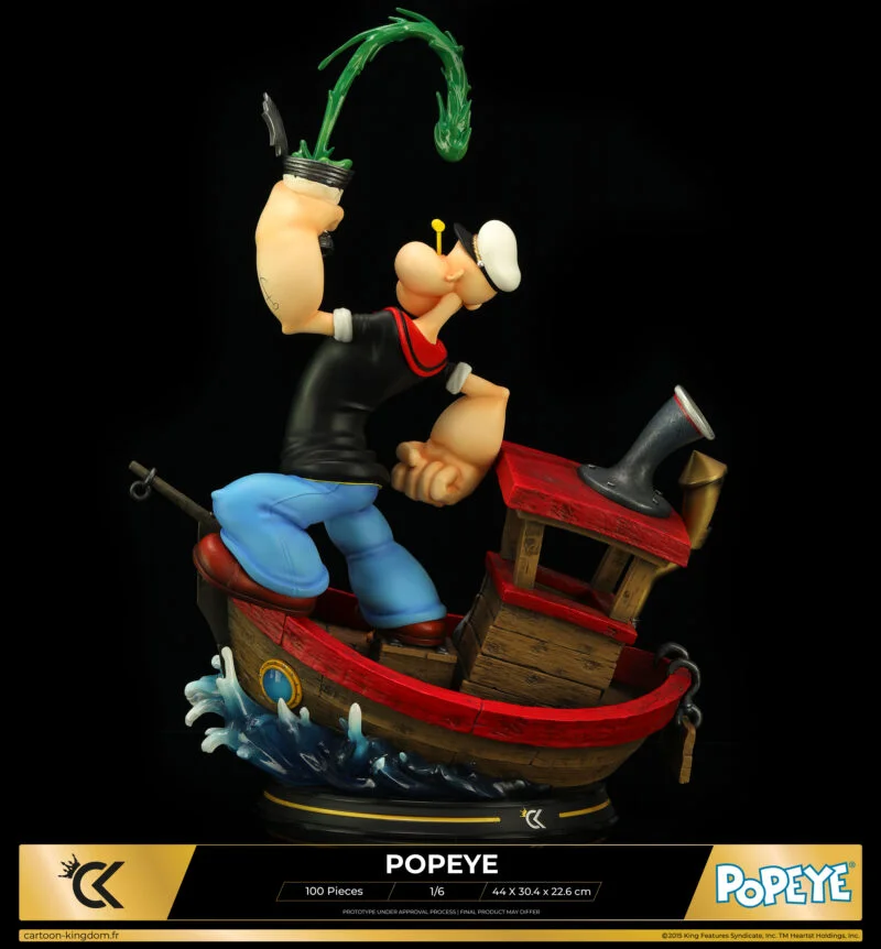 Cartoon Kingdom - 1:6 Statues - Popeye "Olive Version" Statue 44cm - flash vidéo