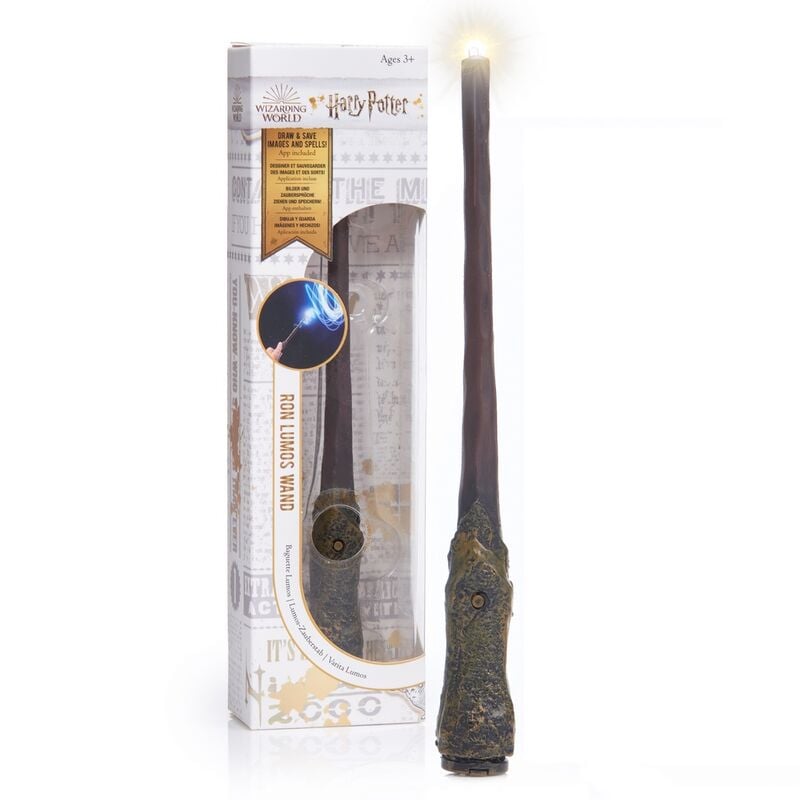 Harry Potter - Baguette Lumos de Ron 18cm - flash vidéo
