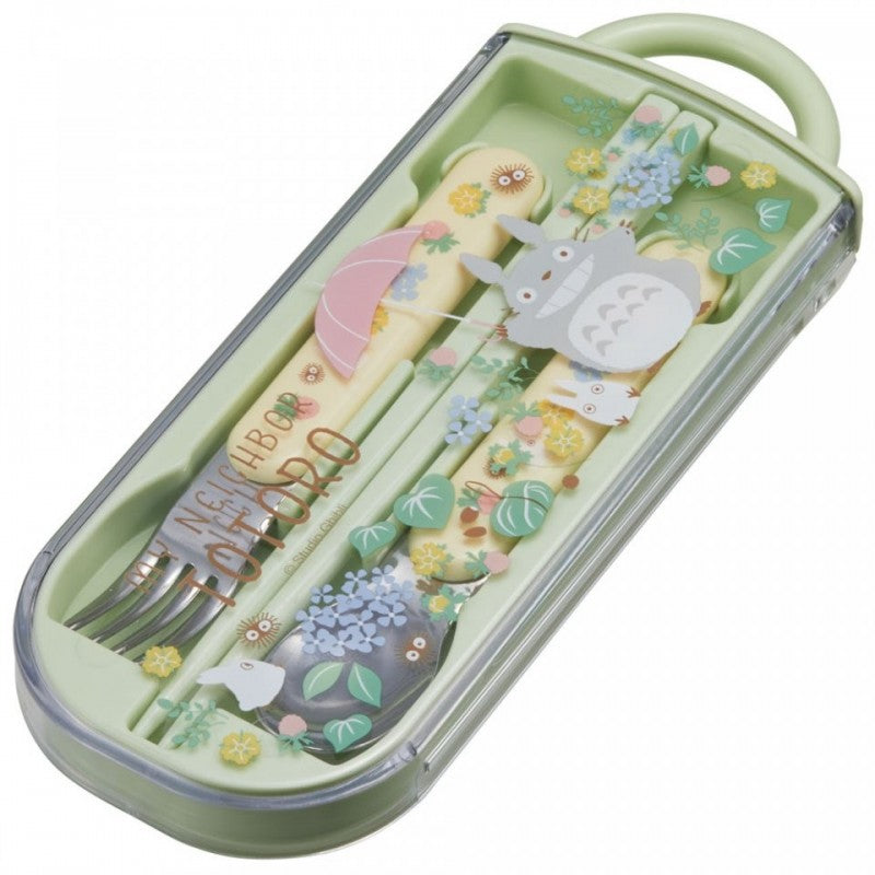 Ghibli - Mon Voisin Totoro - Set Baguettes Cuillère Fourchette Totoro Parapluie - flash vidéo