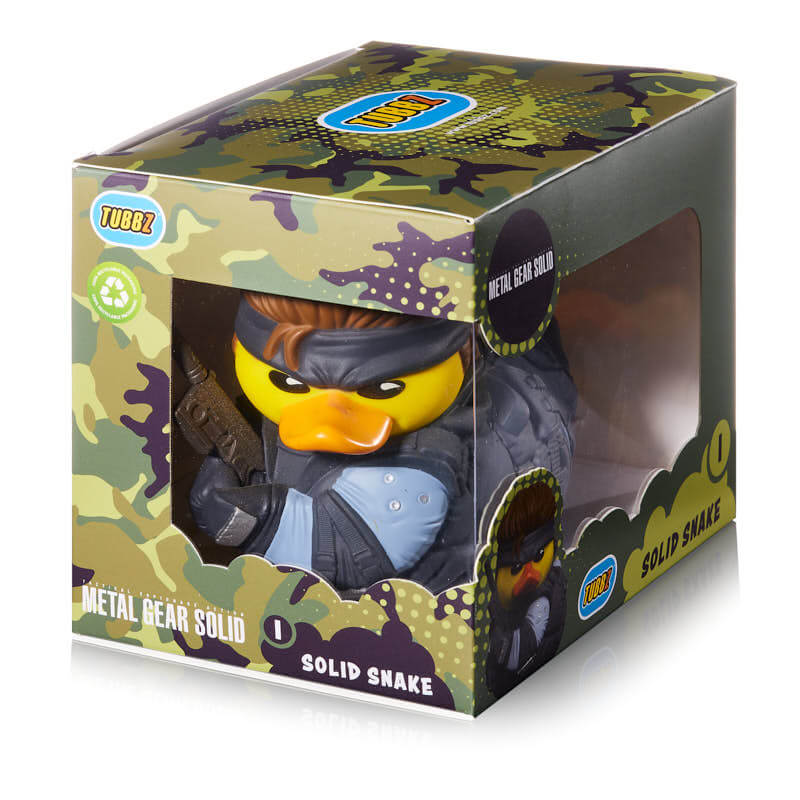 TUBBZ Canard de bain à collectionner - Metal Gear Solid - Solid Snake (Édition standard) - flash vidéo