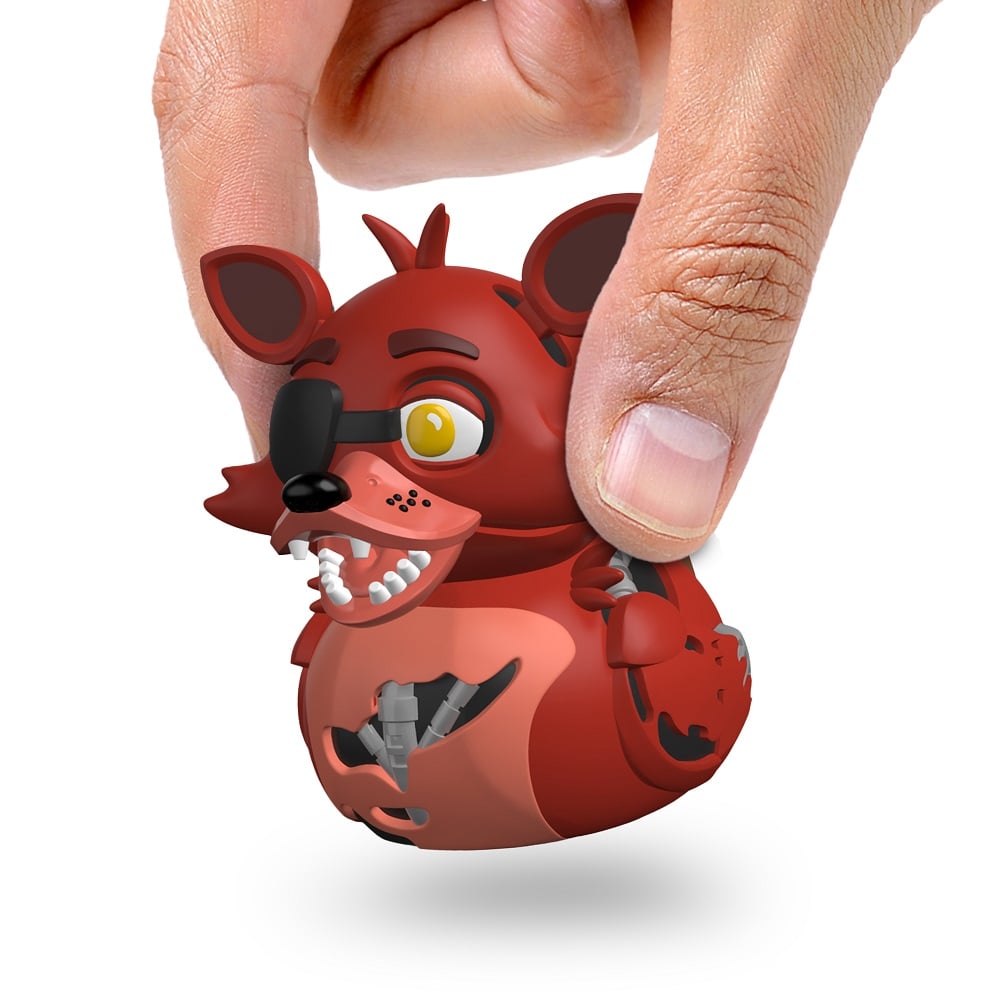 Numskull - Mini TUBBZ Canard de bain - Five Nights at Freddy's - Foxy (Édition baignoire) - 8cm - flash vidéo